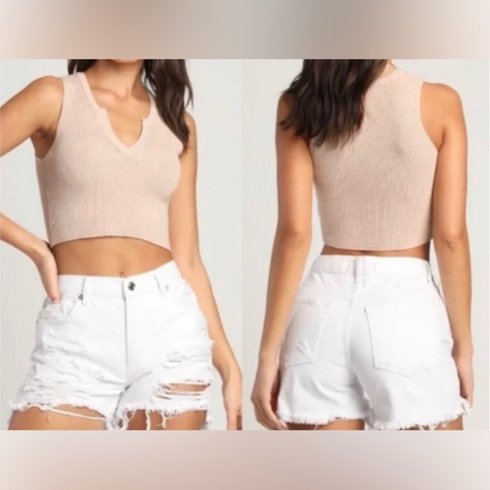 We the Free Maggie Midrise Distressed Jean Short